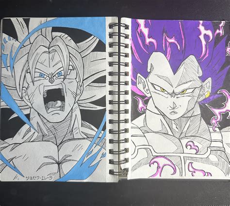 My Ui Goku And Ue Vegeta Drawings R Dragonballsuper