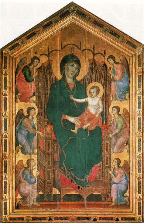 Duccio di Buoninsegna Madonna Rucellai, 1285, 450×290 cm : Descriptif ...