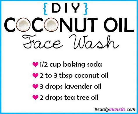 Diy Coconut Oil Face Wash Beautymunsta Free Natural Beauty Hacks