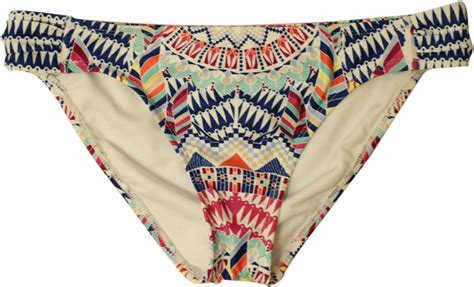 Amazon Bar Iii Women S Talula Print Side Tab Bikini Bottom Indigo
