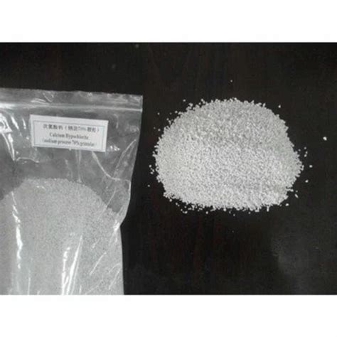 Calcium Hypochlorite Granules Grade Industrial Packaging Size 50kg