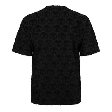 Moschino All Over Logo T Shirt Men Black Flannels