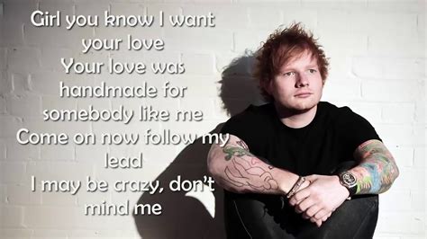 ED SHERAN - SHAPE OF YOU [Official Lyrics Video] - YouTube