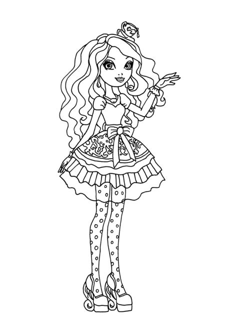 Dibujos De Ever After High Para Colorear Wonder Day