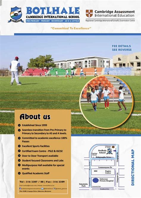 Botlhale Cambridge International School Gaborone Botswana