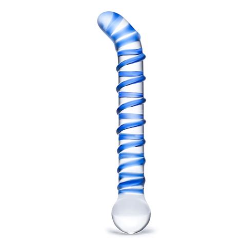 Gläs Mr Swirly G Spot szklane dildo