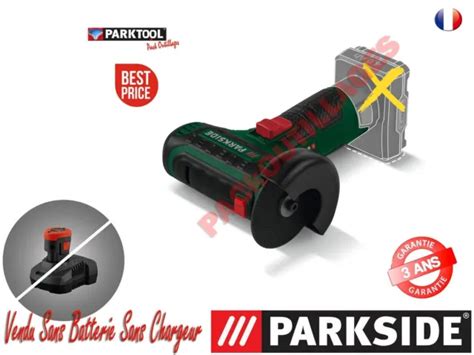 PARKSIDE MEULEUSE D ANGLE Sans Fil PWSA 12 C2 12 V Sans Bat Ni