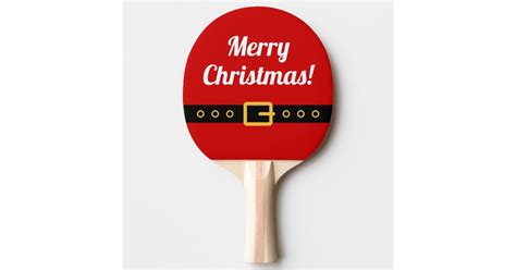 Merry Christmas Ping Pong Paddle For Table Tennis Zazzle