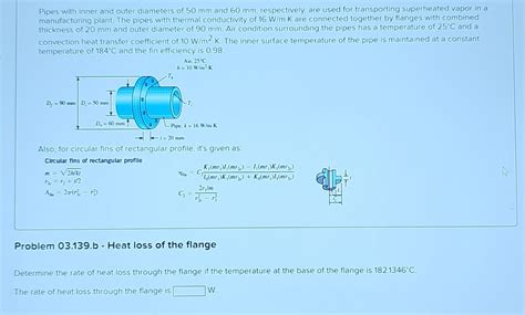 Solved Pipes With Inner And Outer Diameters Of 50 Mm And 60 Chegg