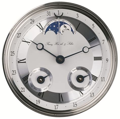 Wall Clock Hermle 70650 070058 Full Calendars Grossuhren De