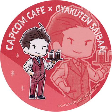 駿河屋 王泥喜法介逆転裁判 コースター 「capcom Cafe×逆転裁判大逆転裁判」 オリジナルドリンク注文特典（コースター）