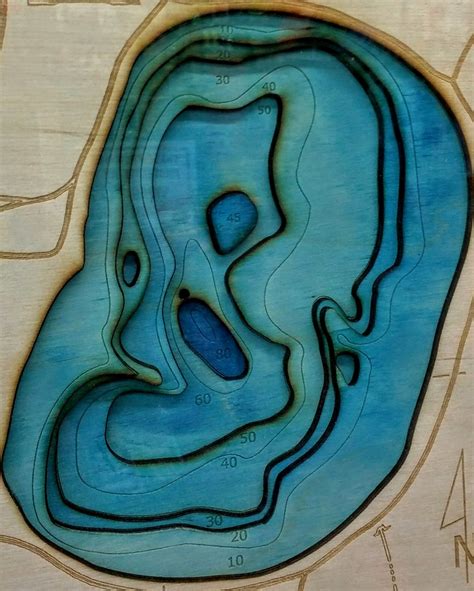 Wooden Depth Map Of Lake Harriet Livewombat Flickr