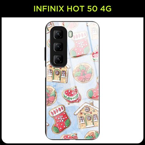 Стеклянный чехол на Infinix Hot 50 4G Инфиникс Хот 50 4G с принтом