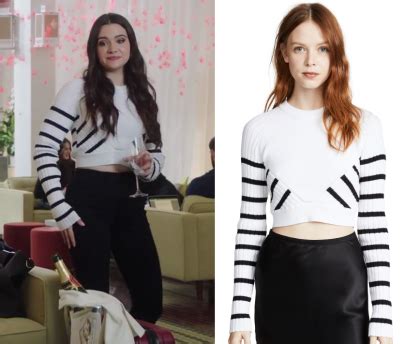 The Bold Type Season 2 Episode 10 Jane S White Striped Crop Sweater