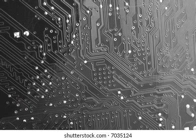 Macro Black White Circuit Board Stock Photo 7035124 | Shutterstock