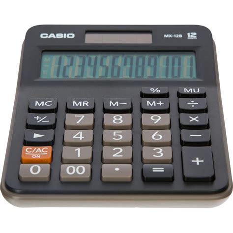 Калькулятор настольный CASIO MX 12B 12 разр черный арт 54951