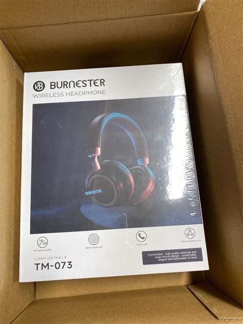 burnester wireless headphones earmuff headset tm  bluetooth ebay