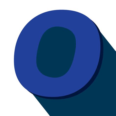 Number Zero Number 0 Long Shadow On Transparent Background 22846826 Png