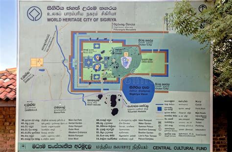 guide mape showing unesco world heritage sites editorial image image