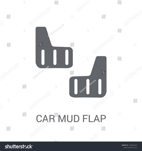 Car Mud Flap Icon Trendy Car Stock Vector Royalty Free 1224064324