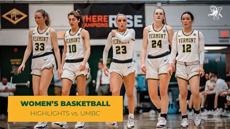 Womens Basketball 3 Vermont Vs 6 Umbc America East Quarterfinals