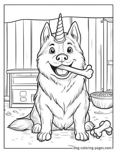 Unicorn Dog Coloring Pages 12 Free Printable Designs For Magical Fun