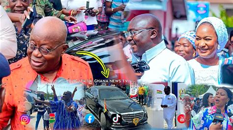 Watch How Vice President Dr Bawumia Prez Akufo Addo Arrived At NPP HQ