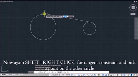 A Simple Technique To Draw Common Tangent To Two Circles In Autocad