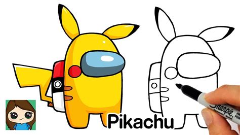 How To Draw Pikachu Among Us Among Us Drawings Images And Photos Finder