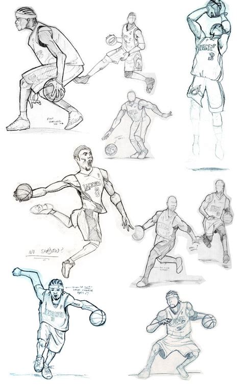 Basketball Sketches Sports Drawings Basketball Drawings Sketches