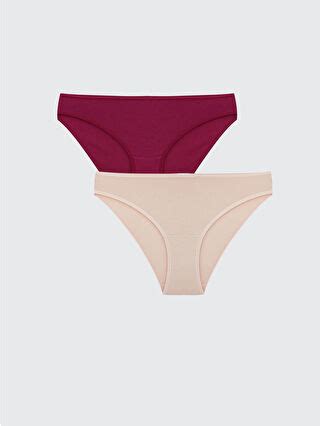 Plain Bikini Panties 2 Pack S5NV85Z8 YBX LC Waikiki