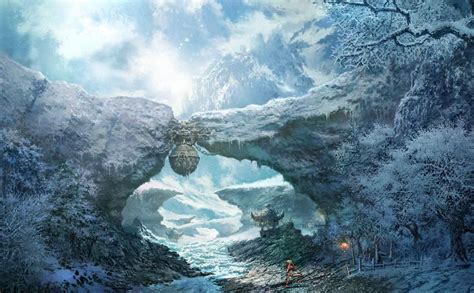 Frozen Landscape - Characters & Art - Blade & Soul | Fantasy landscape ...