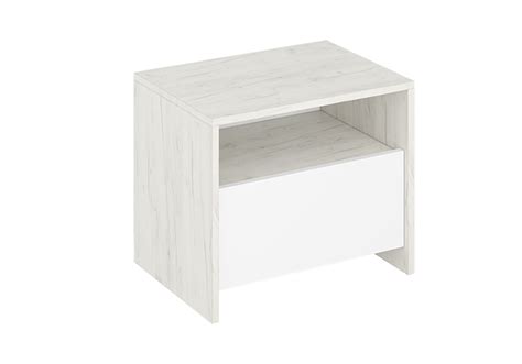 Тумба прикроватная Дублин дуб крафт белый / белый арт. 08-140206 купить ...