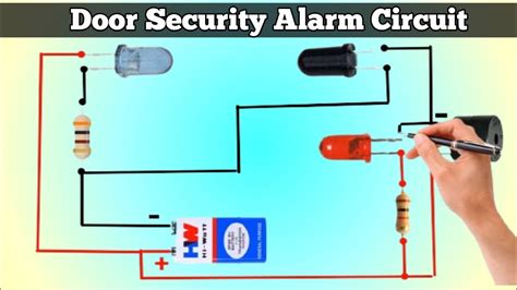 How To Make Door Security Alarm Circuit Daigram Youtube