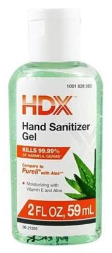 HDX Aloe Hand Sanitizer Gel 1Source