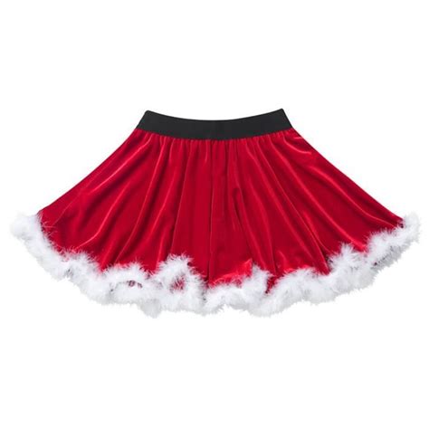 Enfant Fille Jupe Noël Costume Cosplay Santa Déguisement Mère Noël En