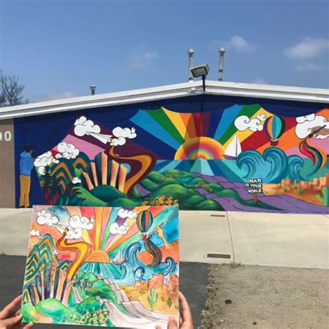 Wall Mural By Mindful Murals At Lewis Middle School San Diego