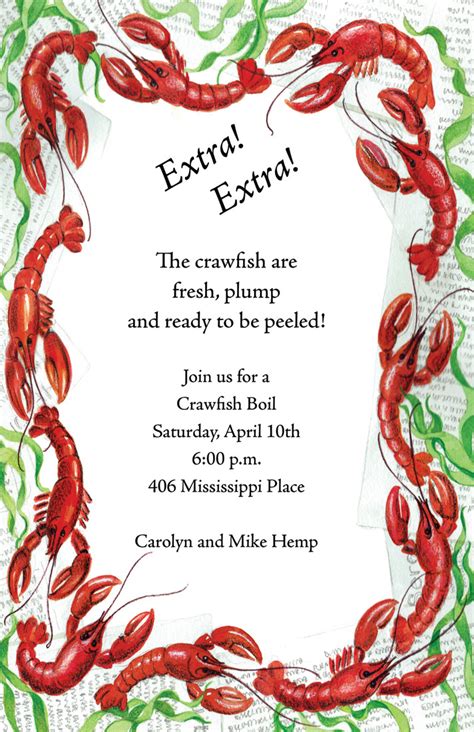 Crawfish Boil Borders