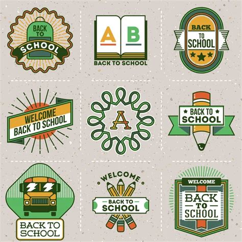 Logos Escolares Imágenes Vectoriales Gráfico Vectorial De Logos