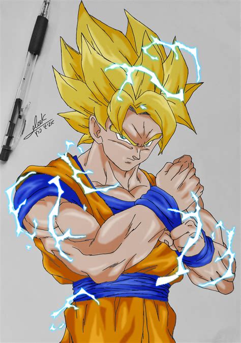 Artstation Son Goku Angry Dragon Ball