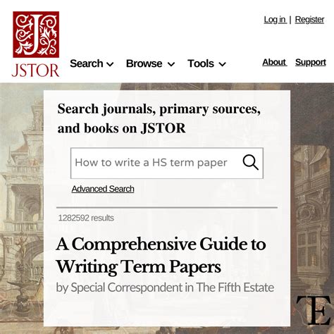 comprehensive guide  writing term papers   estate iit madras