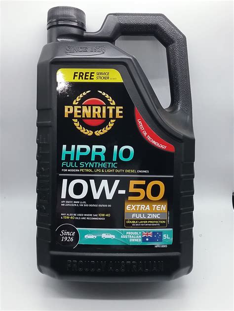 Penrite Hpr 10 10w 50 Engine Oil 5l — Yesteryear Garage And Parts