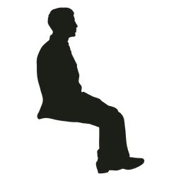 Man Sitting Silhouette PNG & SVG Design For T-Shirts