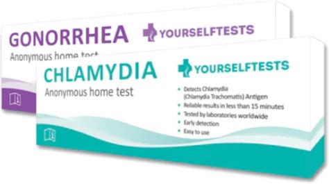 Chlamydia And Gonorrhea Home Test Pack Detects Std Sti Infection Std