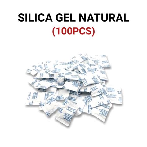 Silica Gel Natural 100pcs Silica Gel Untuk Sepatu Tas Topi Dompet