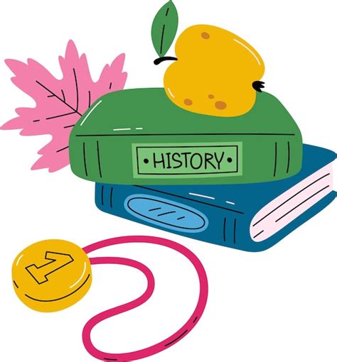 Premium Vector Books School Composition