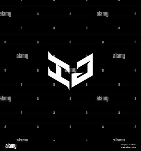 IJ Premium emblem logo initial esport and gaming design concept Stock ...