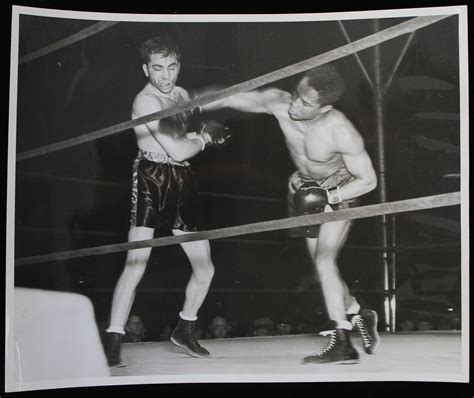 Lot Detail 1938 Henry Armstrong Vs Barney Ross 8x10 Action Photo