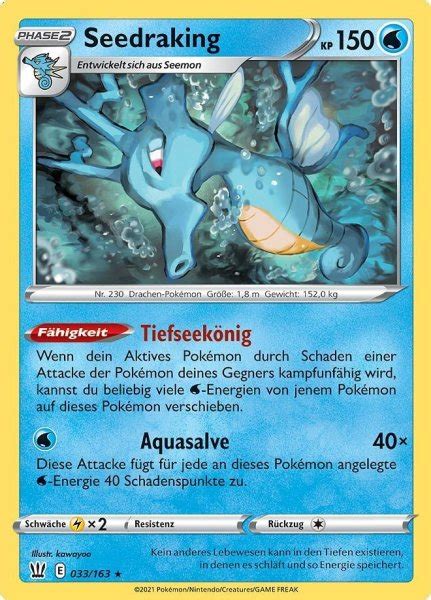 Bestelle Jetzt Seedraking Kampfstile Rare Reverse Holo