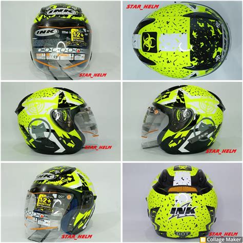 Jual Helm Half Face INK Metro 100 Original Shopee Indonesia